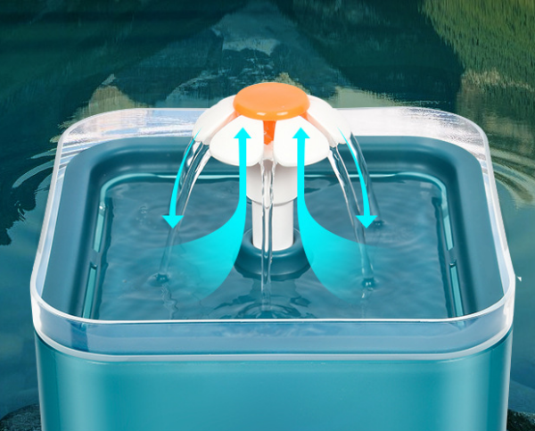 Fuente de agua automática con luz LED para mascotas - Image 4