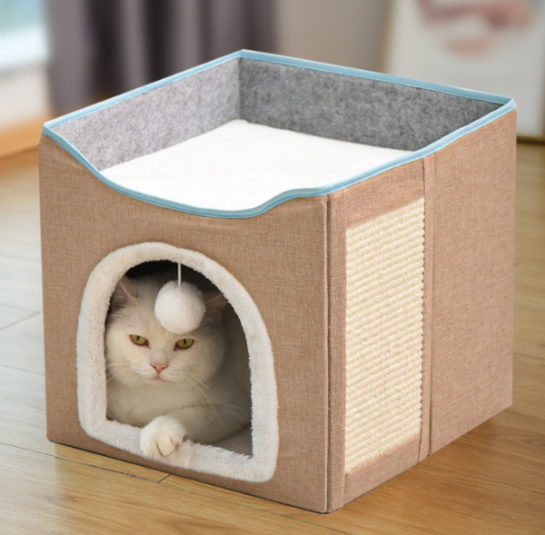 Cama, rascador plegable para gatos - Image 3